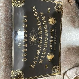 ouija board glass platter 10x 15 new without tags . Great to serve snacks.